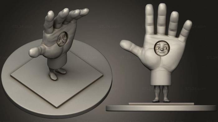 Статуэтки и статуи разные (Подставка рука сложенная, STKR_1321) 3D модель для ЧПУ станка